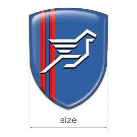 Hamann Tuning Emblem Blue with Red Stripes Background Style 