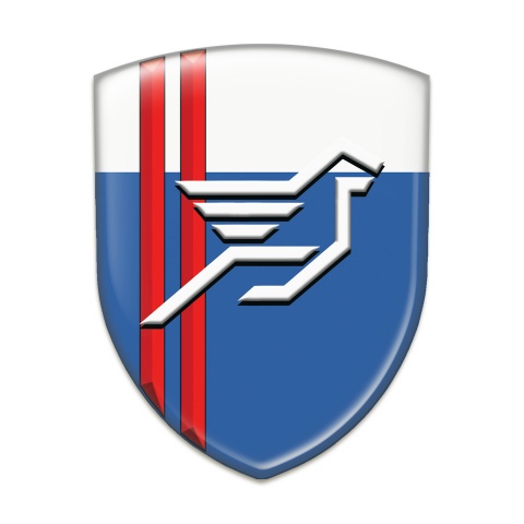 Hamann  Emblem Exterior Blue White with Red Stripes background Style 