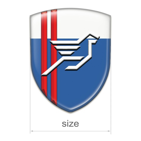 Hamann  Emblem Exterior Blue White with Red Stripes background Style 