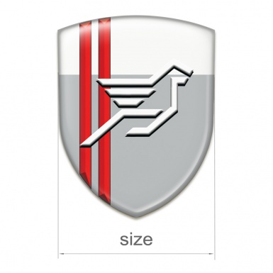 Hamann Tuning Badge Grey White with Red Stripes Background Style 