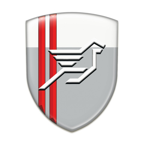 Hamann Tuning Badge Grey White with Red Stripes Background Style 