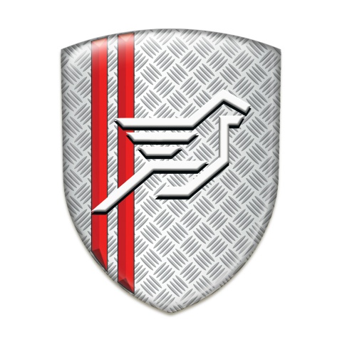 Hamann Self Adhesive Car logo Emblem Grid Effect with Red Stripes Style 
