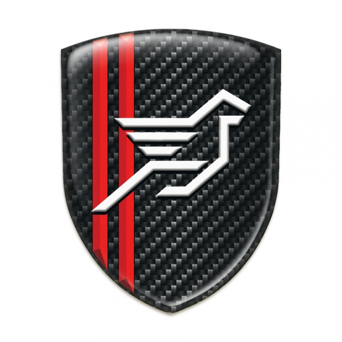Hamann Silicone Badge Black Fibers with Red Stripes Style 