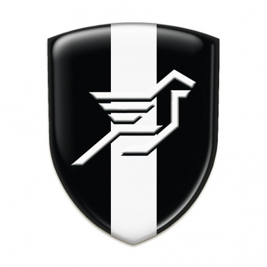 Hamann Emblem Badge Logo Black with White Ribbon 