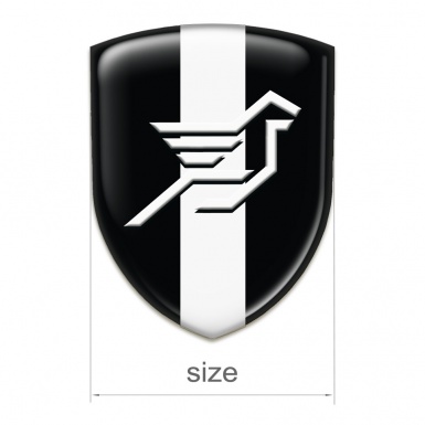 Hamann Emblem Badge Logo Black with White Ribbon 