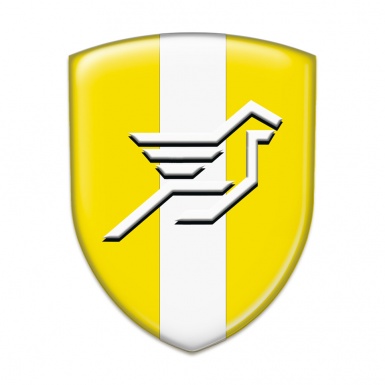 Hamann Silicone Emblem Yellow with White Ribbon Design 