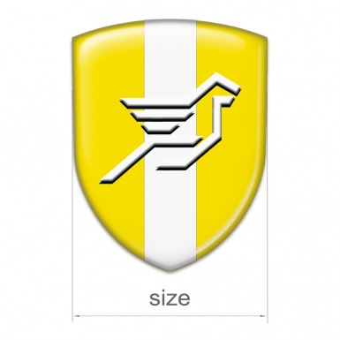 Hamann Silicone Emblem Yellow with White Ribbon Design 