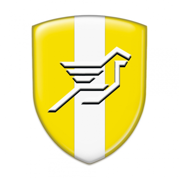 Hamann Silicone Emblem Yellow with White Ribbon Design 