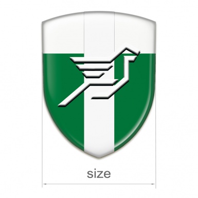 Hamann Resin Sticker Green White with White Ribbon Design 