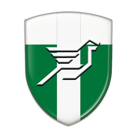Hamann Resin Sticker Green White with White Ribbon Design 