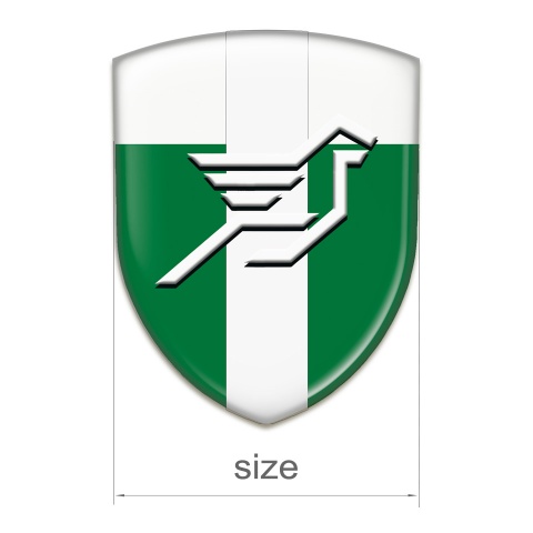Hamann Resin Sticker Green White with White Ribbon Design 