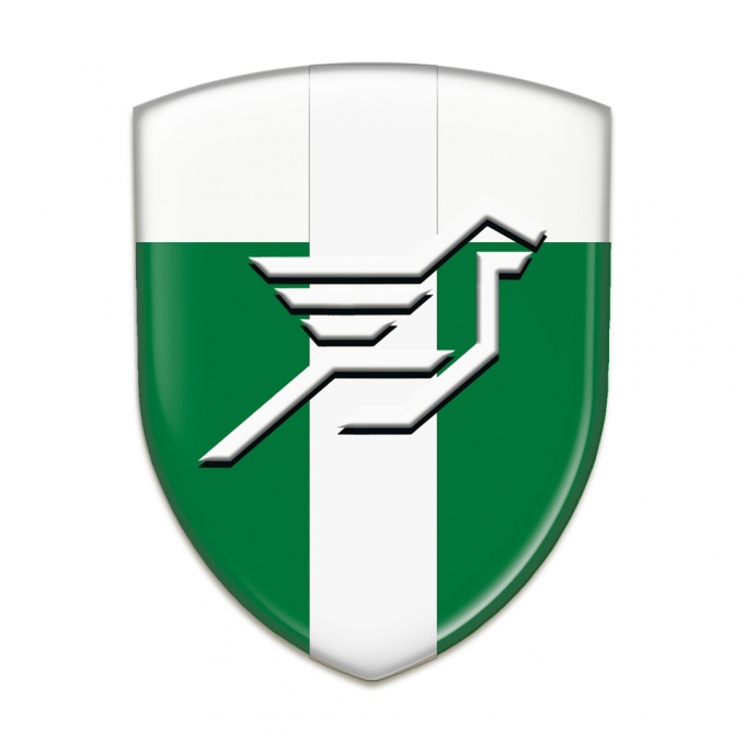 Hamann Resin Sticker Green White with White Ribbon Design 