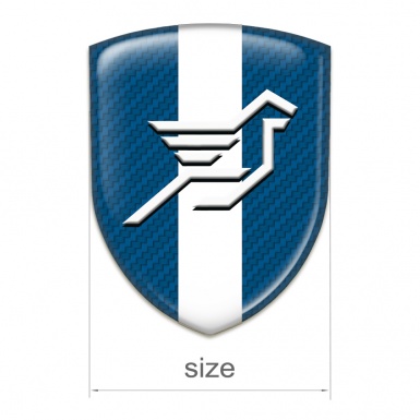 Hamann Tuning Badge Navy Blue Carbon with White Ribbon 