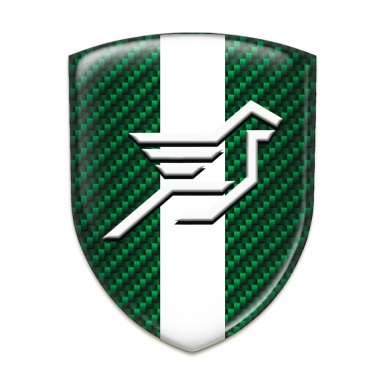 Hamann Car Interior Badge Green Carbon with White Ribbon 