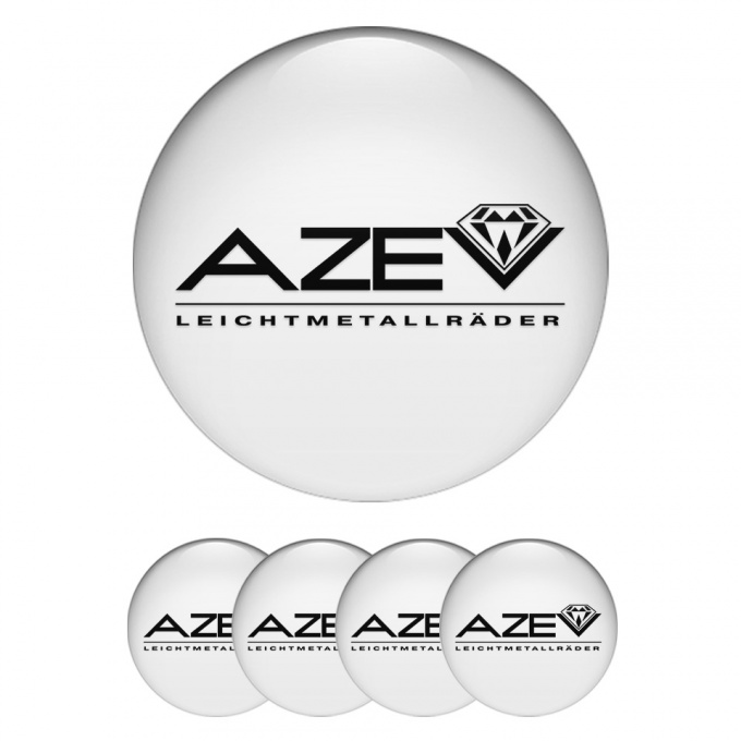 Azev Silicone Stickers for Center Caps White