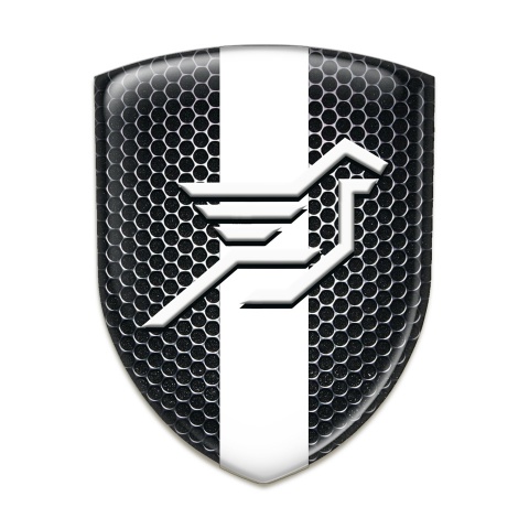 Hamann Silicone Shield Perforated Steel with White Ribbon design 