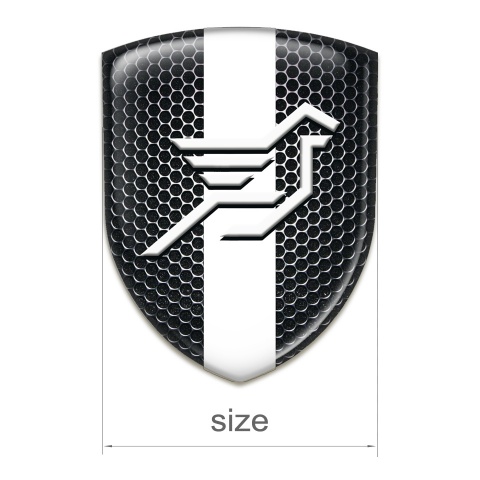 Hamann Silicone Shield Perforated Steel with White Ribbon design 