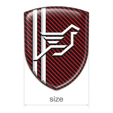 Hamann Emblem Exterior Red Carbon White Lines Style 