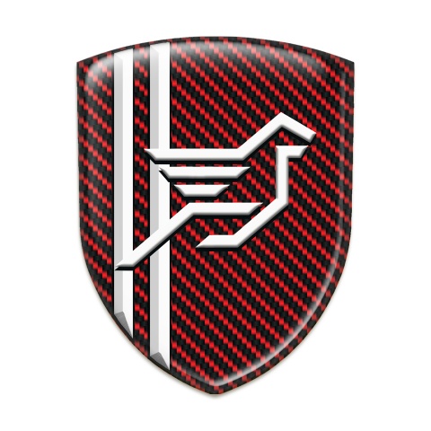 Hamann Emblem Exterior Red Carbon White Lines Style 