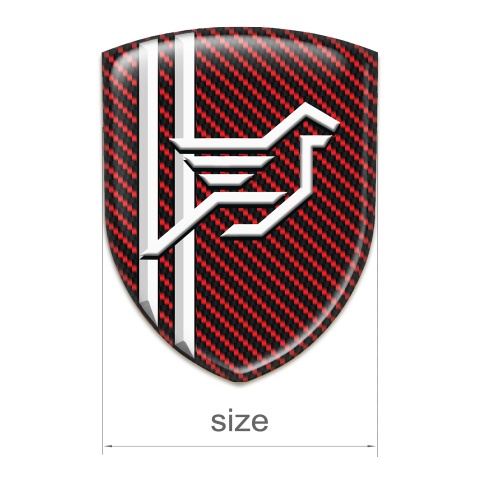 Hamann Emblem Exterior Red Carbon White Lines Style 