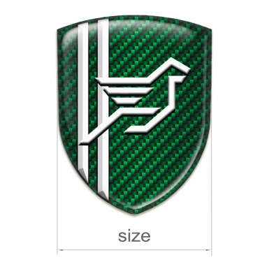 Hamann Tuning Badge Green Carbon White Lines Style 