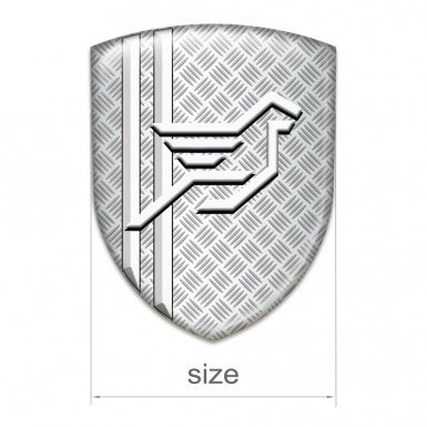 Hamann Self Adhesive Car logo Emblem Grid Effect White Lines Style 