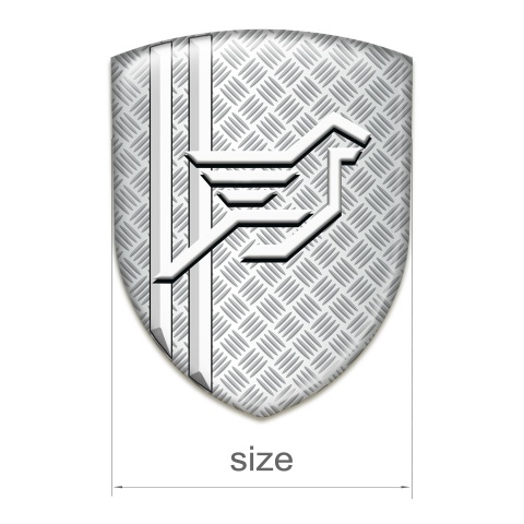 Hamann Self Adhesive Car logo Emblem Grid Effect White Lines Style 
