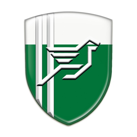 Hamann Emblem Badge Logo Green White with White lines Style 