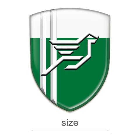 Hamann Emblem Badge Logo Green White with White lines Style 