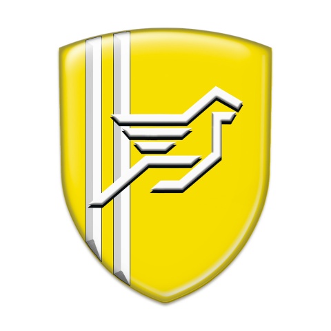 Hamann Logo Emblem Yellow with White Lines Style 