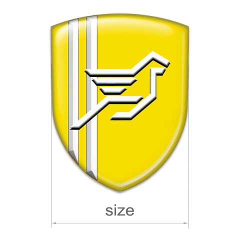 Hamann Logo Emblem Yellow with White Lines Style 
