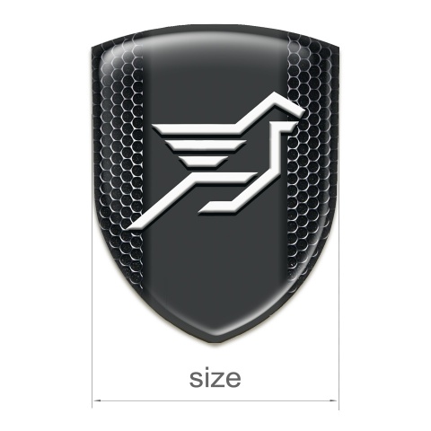 Hamann 3D Gel Emblem Perforated Steel effect 