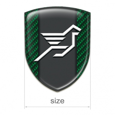 Hamann Car Accessories Badge Green carbon with Graphite Central Panel 