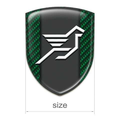 Hamann Car Accessories Badge Green carbon with Graphite Central Panel 
