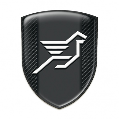 Hamann Self Adhesive Car logo Emblem dark Carbon Effect 