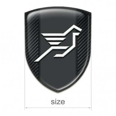 Hamann Self Adhesive Car logo Emblem dark Carbon Effect 