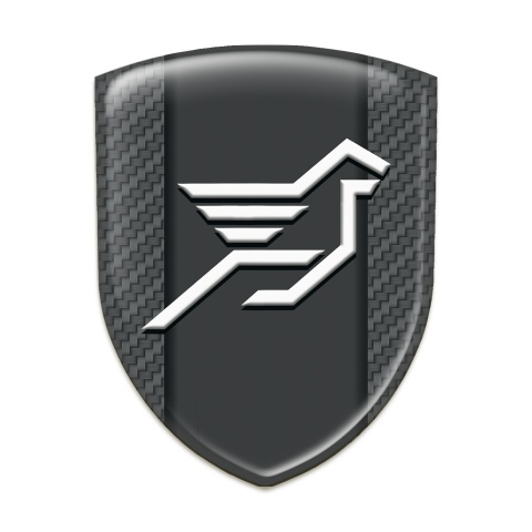 Hamann Silicone Car Decal Badge Dark Grey Carbon Effect 