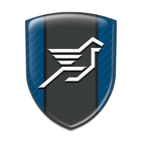 Hamann Silicone Badge Navy Blue carbon Effect 