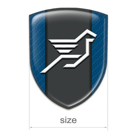 Hamann Silicone Badge Navy Blue carbon Effect 