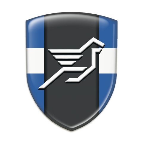 Hamann Auto Emblem Blue with White Tape and Dark Central Panel 