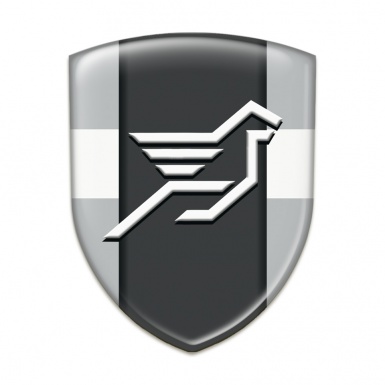 Hamann Logo Emblem Grey with White Tape and Dark Central Panel 