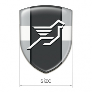 Hamann Logo Emblem Grey with White Tape and Dark Central Panel 