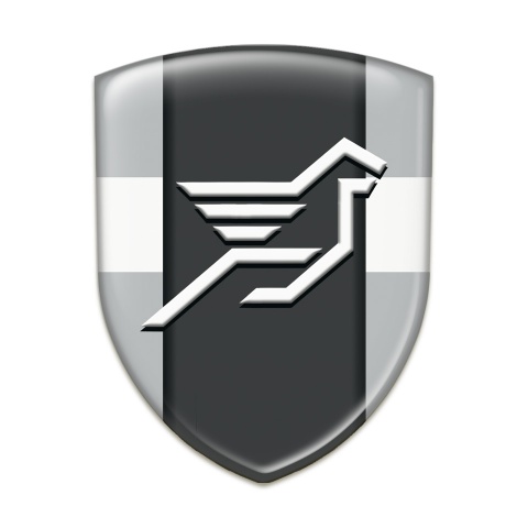 Hamann Logo Emblem Grey with White Tape and Dark Central Panel 