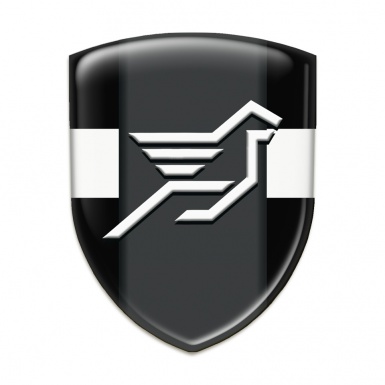 Hamann Tuning Emblem Black with White Band and Dark Central Panel 