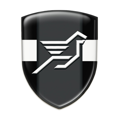 Hamann Tuning Emblem Black with White Band and Dark Central Panel 
