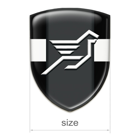 Hamann Tuning Emblem Black with White Band and Dark Central Panel 