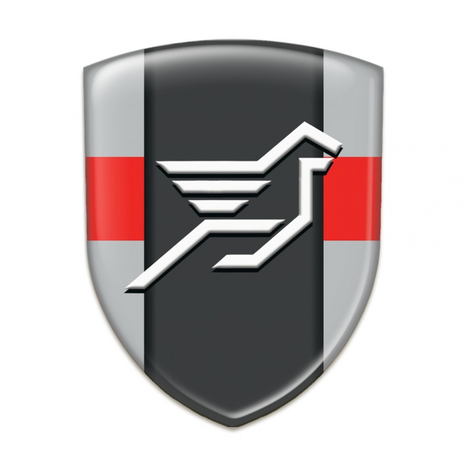 Hamann Domed Emblem Grey with Red band Print 