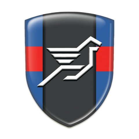 Hamann Silicone Emblem Blue with Red Tape Print 