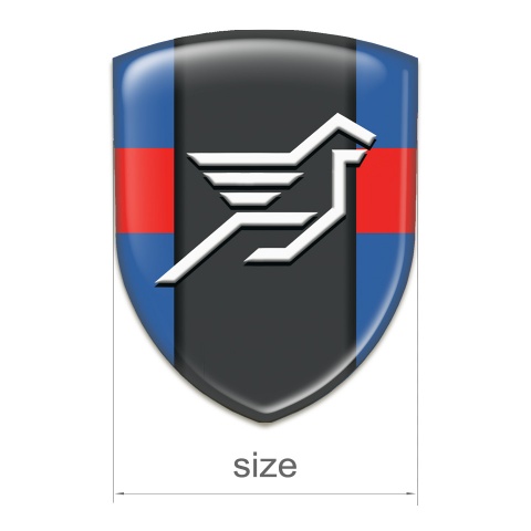 Hamann Silicone Emblem Blue with Red Tape Print 