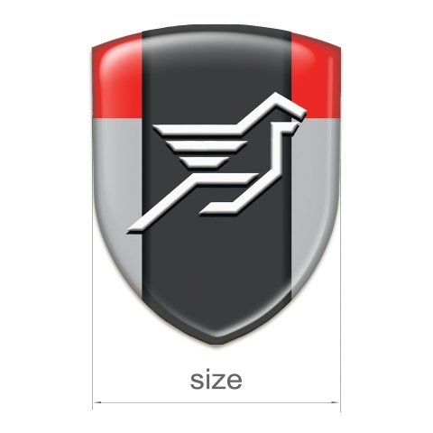 Hamann 3D Gel Emblem Grey Red Print 